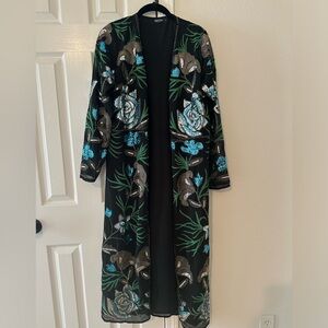 NastyGal Embellished Duster in Size L